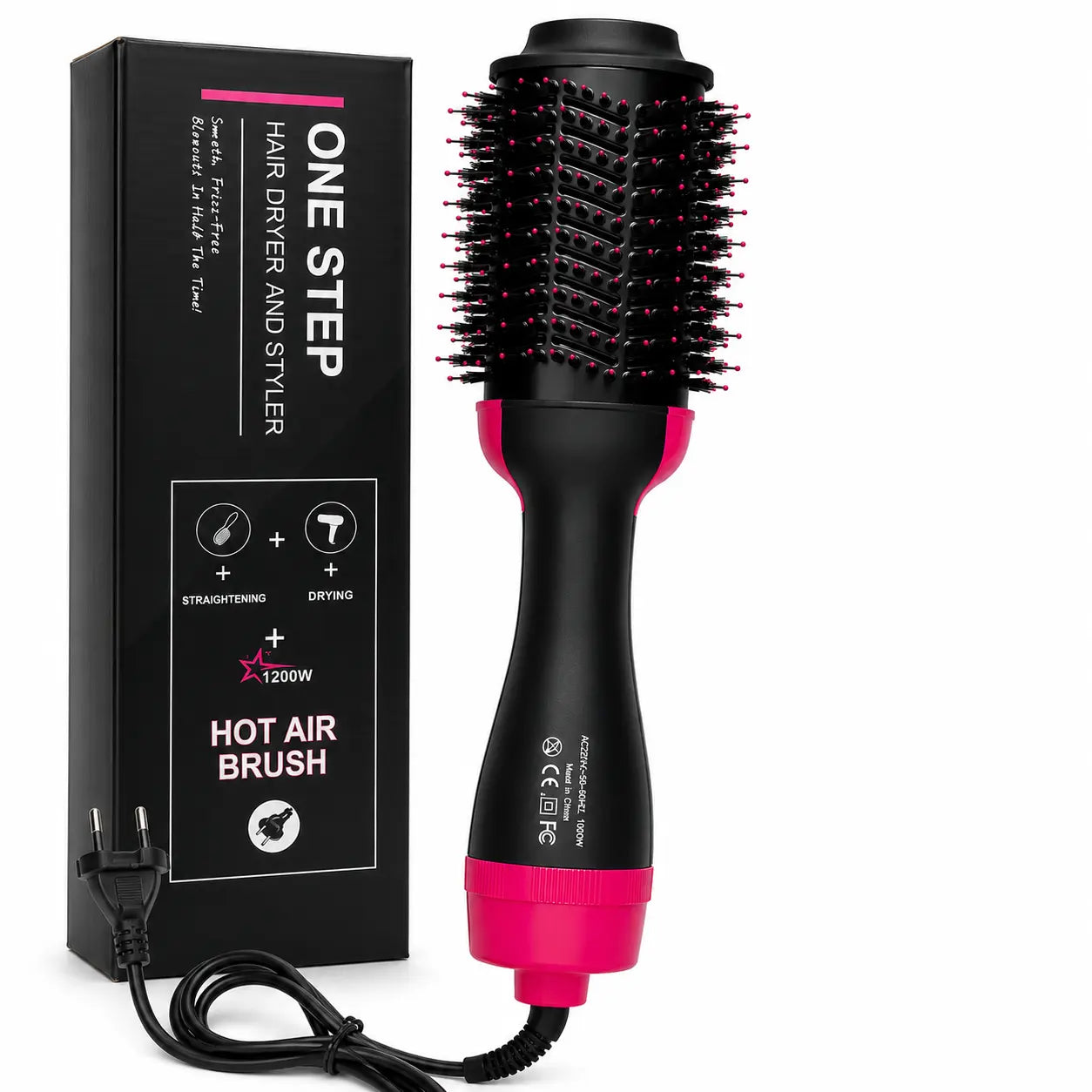One Step Hot Air Brush | 3-in-1 Hair Dryer, Straightener & Styler