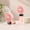 Portable Rechargeable Mini Fan with LED Display, 5-Speed & Foldable Design | For Home, Office, Outdoor, Travel & Kids