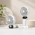 Portable Rechargeable Mini Fan with LED Display, 5-Speed & Foldable Design | For Home, Office, Outdoor, Travel & Kids