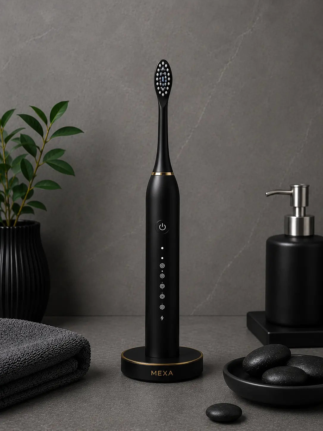 X-3 Sonic Electric Toothbrush | Rechargeable Electric Toothbrush with 6 Modes & 4 Brush Heads