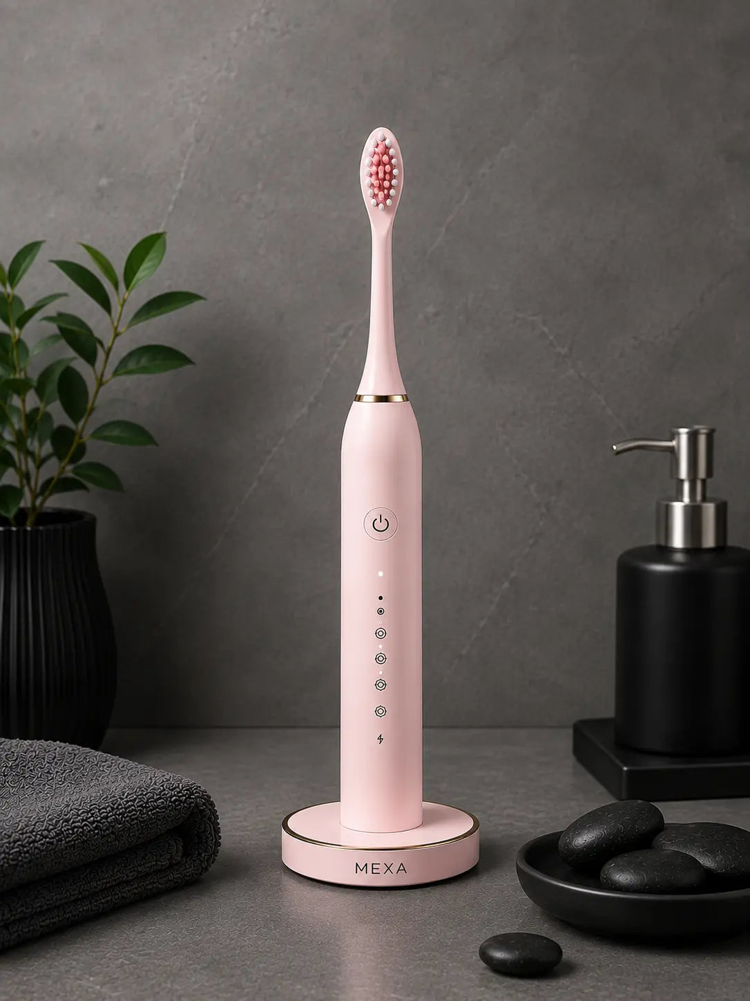 X-3 Sonic Electric Toothbrush | Rechargeable Electric Toothbrush with 6 Modes & 4 Brush Heads