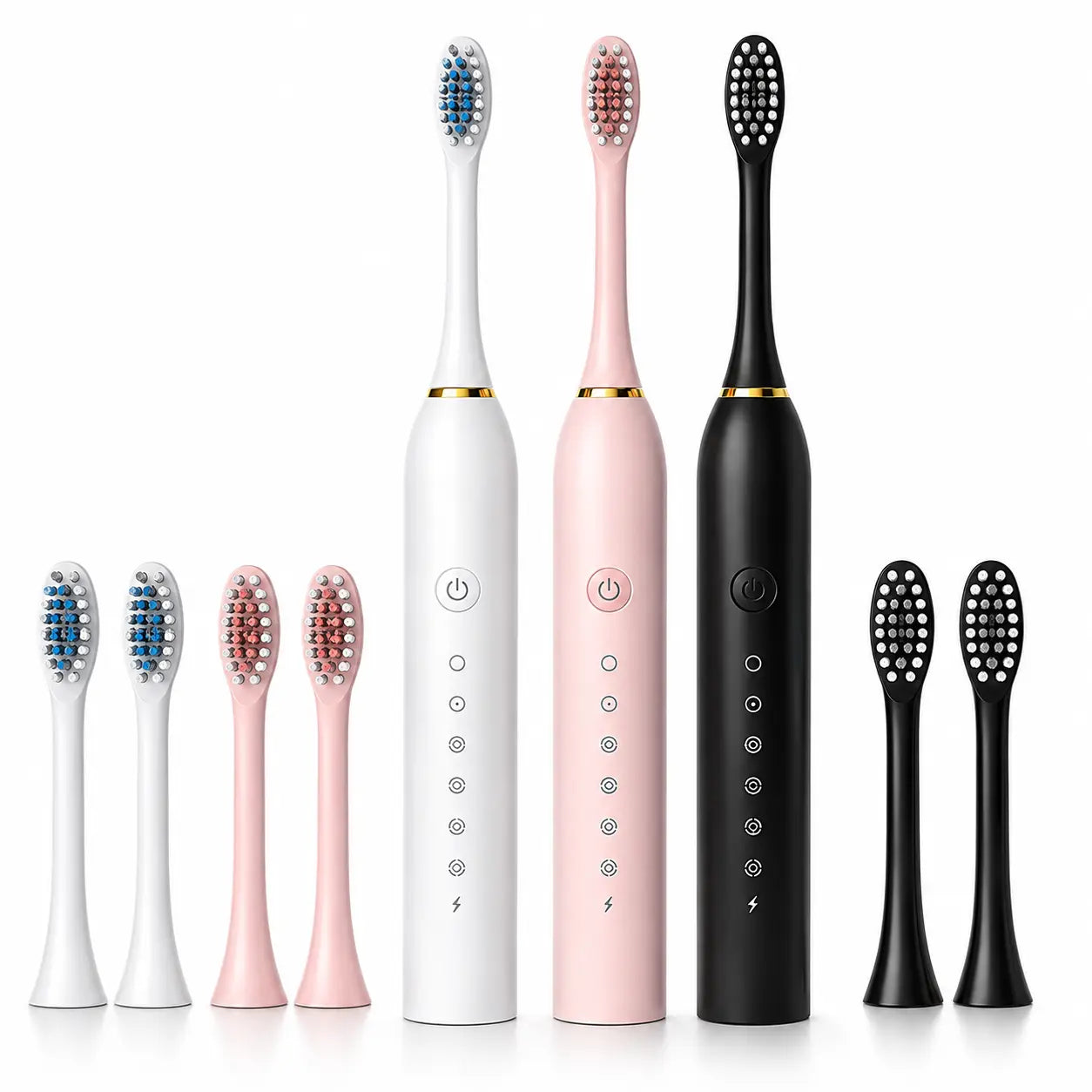 X-3 Sonic Electric Toothbrush | Rechargeable Electric Toothbrush with 6 Modes & 4 Brush Heads
